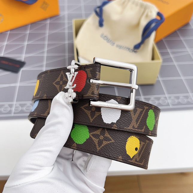 LV BLOOM 30 MM IN COLORFUL MONOGRAM CALFSKIN SILVER HARDWARE