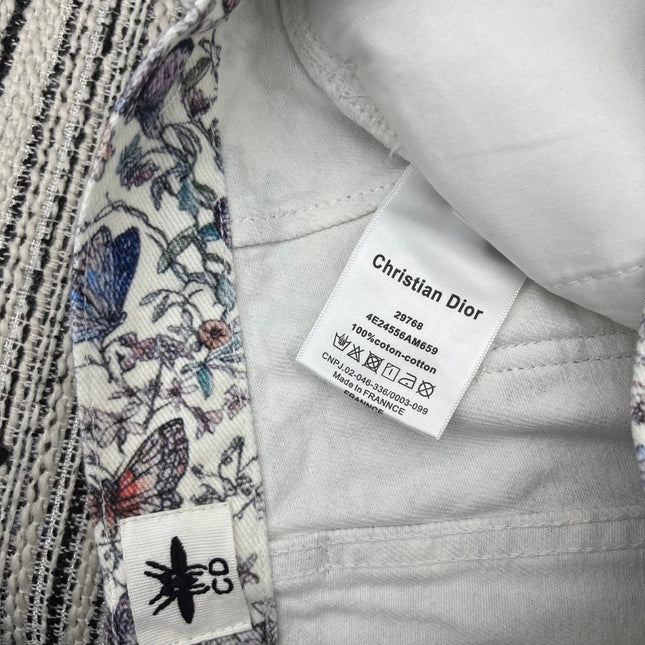Dior 25C Short Motif Toile De Jouy Papillon Multicolore 228433