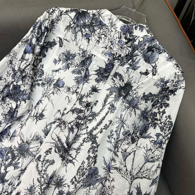 DIOR SHIRT DRESS WITH STAND COLLAR 198035