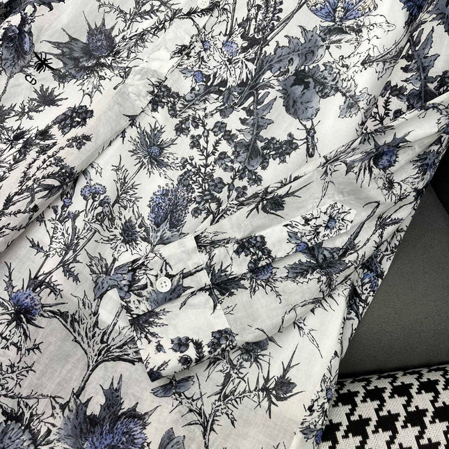DIOR SHIRT DRESS WITH STAND COLLAR 198035