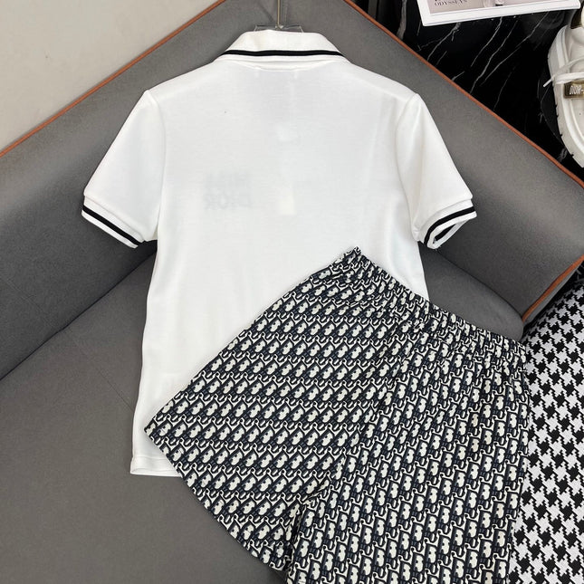 Dior 25C Polo T-Shirt Mix Short Dior Monogram 228677
