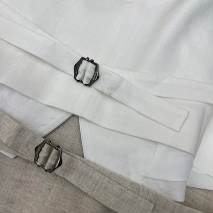 PRADA LINEN BLAZER AND SHORTS SET 243903