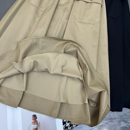 PRADA NEW STYLE PLEATED SKIRT WITH TWO POCKETS 245884