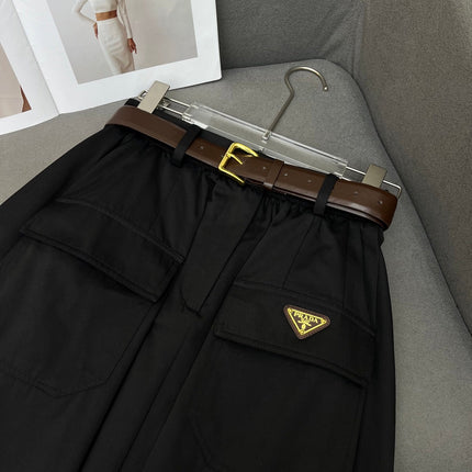 PRADA NEW STYLE PLEATED SKIRT WITH TWO POCKETS 245884
