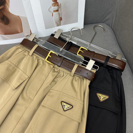 PRADA NEW STYLE PLEATED SKIRT WITH TWO POCKETS 245884