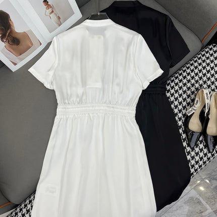 ROUND-NECK SHORT-SLEEVE DRESS 253297