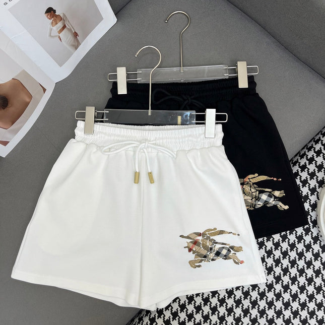 COTTON SHORTS WITH SIGNATURE EMBROIDERY