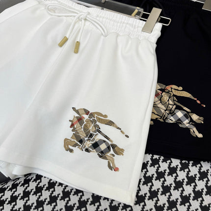 COTTON SHORTS WITH SIGNATURE EMBROIDERY