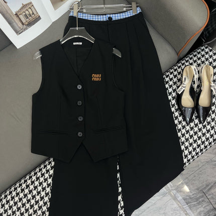 MM TANK TOP AND WIDE LEG PANTS SET 25S IN KATUN 266627