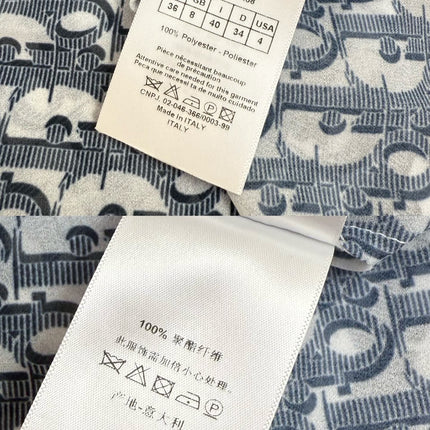 DIOR SHIRTS MONOCHROME PRINTED FABRIC 266699