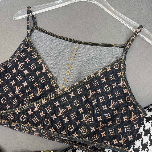 LV NEW DENIM BRA TOP 269059