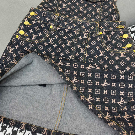 LV NEW DENIM OVERALL DRESS 269064