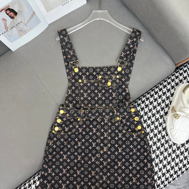 LV NEW DENIM OVERALL DRESS 269064