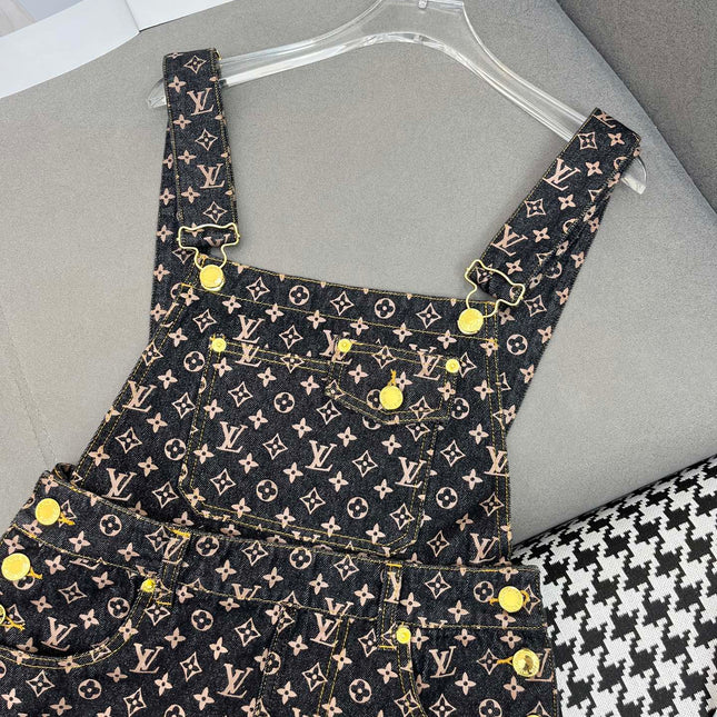 LV NEW DENIM OVERALL DRESS 269064