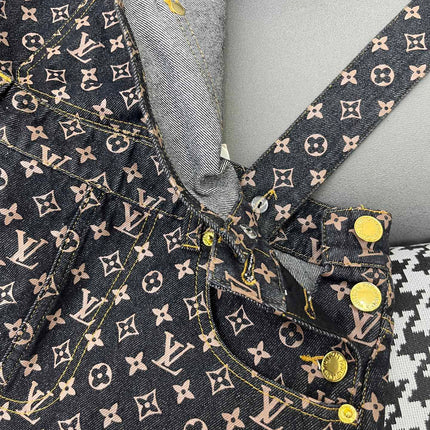 LV NEW DENIM OVERALL DRESS 269064