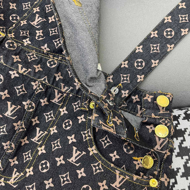 LV NEW DENIM OVERALL DRESS 269064