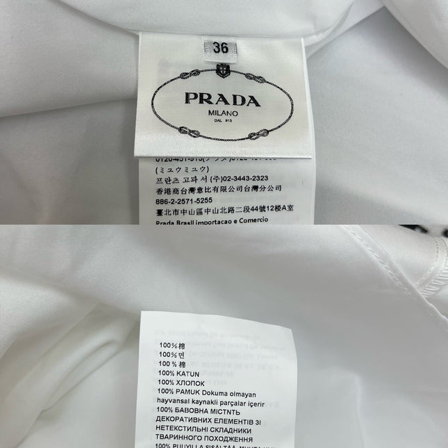 PRADA SLEEVELESS DRESS WITH STAND COLLAR – NEW STYLE 269122