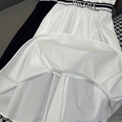 PRADA SLEEVELESS DRESS WITH STAND COLLAR – NEW STYLE 269122