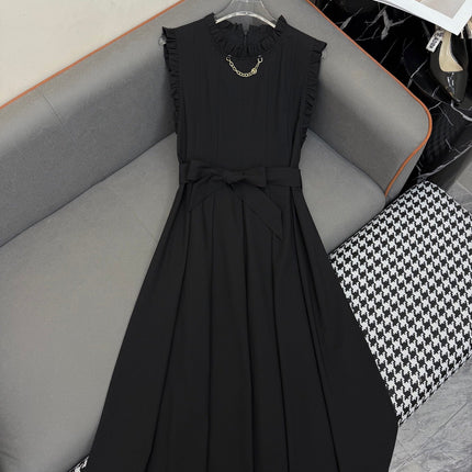 LV SLEEVELESS DRESS WITH BELTED WAIST 269125