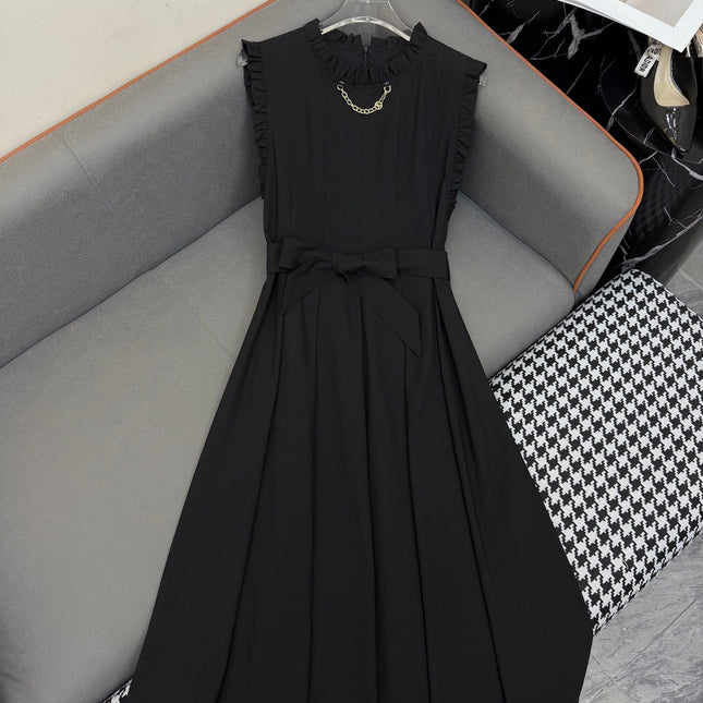LV SLEEVELESS DRESS WITH BELTED WAIST 269125