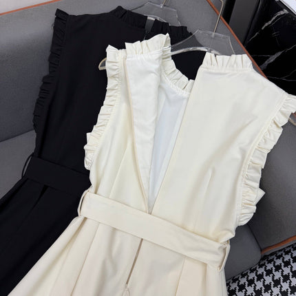 LV SLEEVELESS DRESS WITH BELTED WAIST 269125