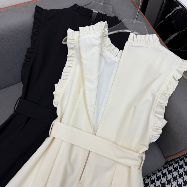 LV SLEEVELESS DRESS WITH BELTED WAIST 269125