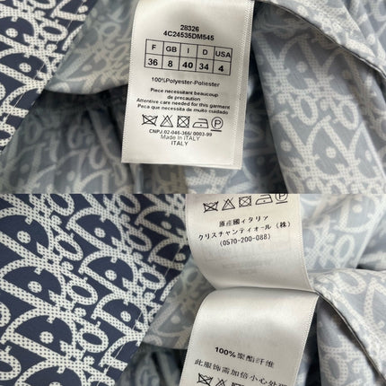 DIOR SLEEVELESS PRINTED DENIM DRESS 269128
