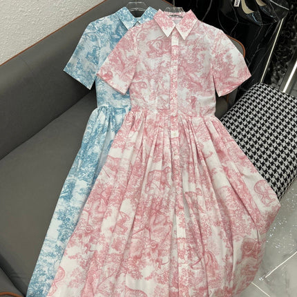 DIO LAPEL DRESS 25S IN POLYESTER 266653