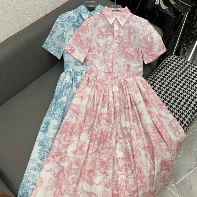 DIO LAPEL DRESS 25S IN POLYESTER 266653