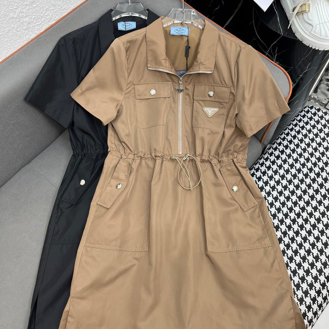 DRESS KHAKI WITH DRAWSTRING WAIST