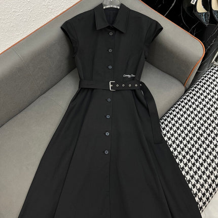 DIO FLUTTER SLEEVE DRESS 25S IN COTTON 266678