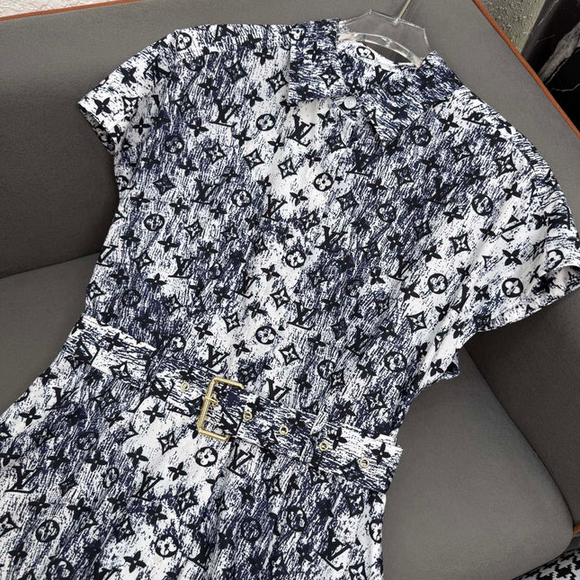 LV DRESS WITH BELT 269102