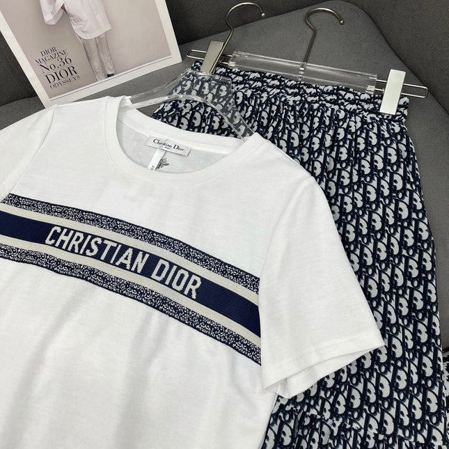 DIOR T-SHIRT AND SKIRT SET 269021