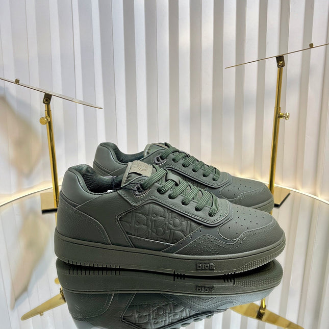 B27 LOW-TOP SNEAKER ARMY GREEN SMOOTH CALFSKIN