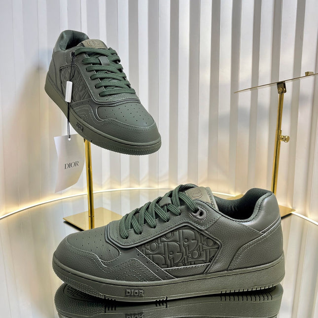 B27 LOW-TOP SNEAKER ARMY GREEN SMOOTH CALFSKIN