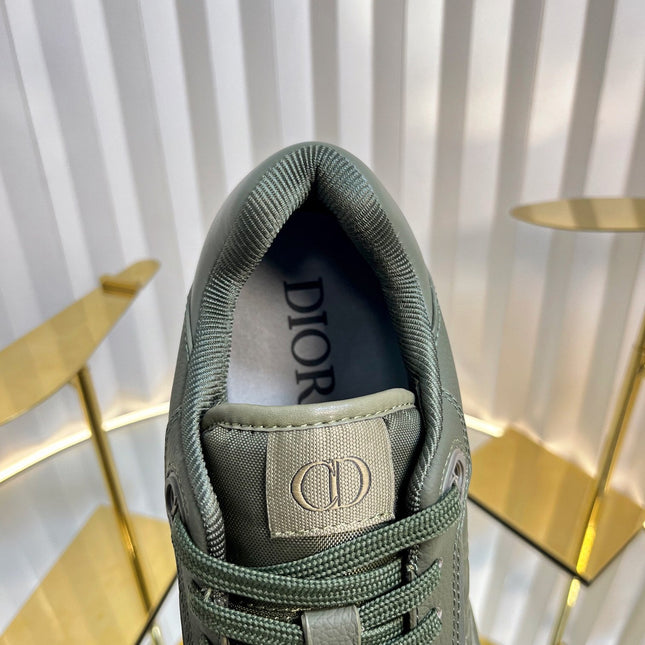 B27 LOW-TOP SNEAKER ARMY GREEN SMOOTH CALFSKIN