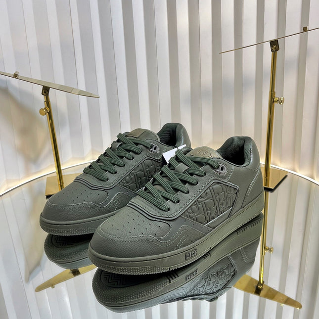 B27 LOW-TOP SNEAKER ARMY GREEN SMOOTH CALFSKIN