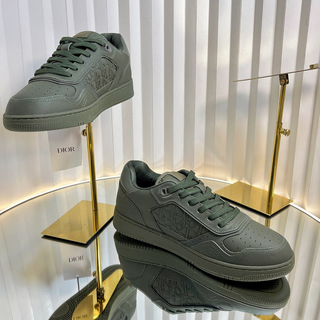 B27 LOW-TOP SNEAKER ARMY GREEN SMOOTH CALFSKIN