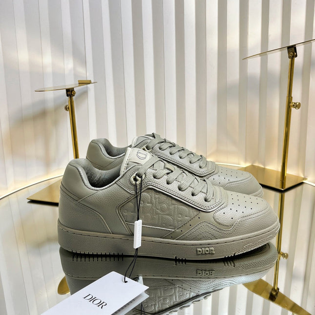 B27 LOW-TOP SNEAKER TROUT GRAY SMOOTH CALFSKIN