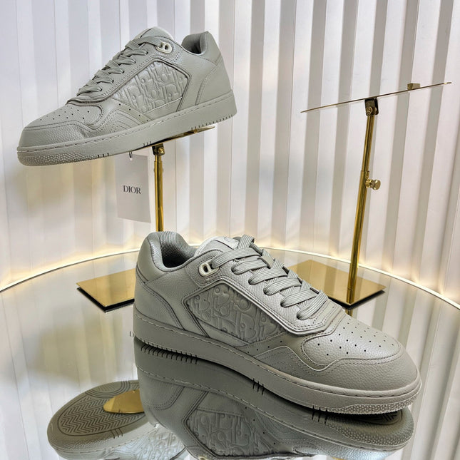 B27 LOW-TOP SNEAKER TROUT GRAY SMOOTH CALFSKIN