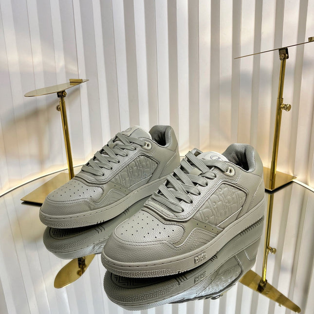 B27 LOW-TOP SNEAKER TROUT GRAY SMOOTH CALFSKIN