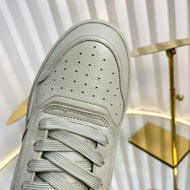 B27 LOW-TOP SNEAKER TROUT GRAY SMOOTH CALFSKIN