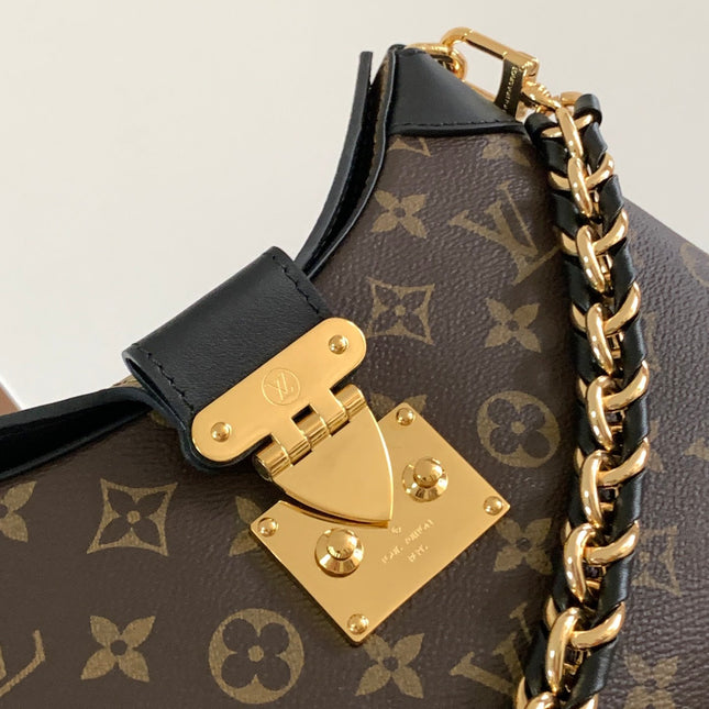 TWINNY BAG 29 IN BROWN MONOGRAM CANVAS AND CALFSKIN