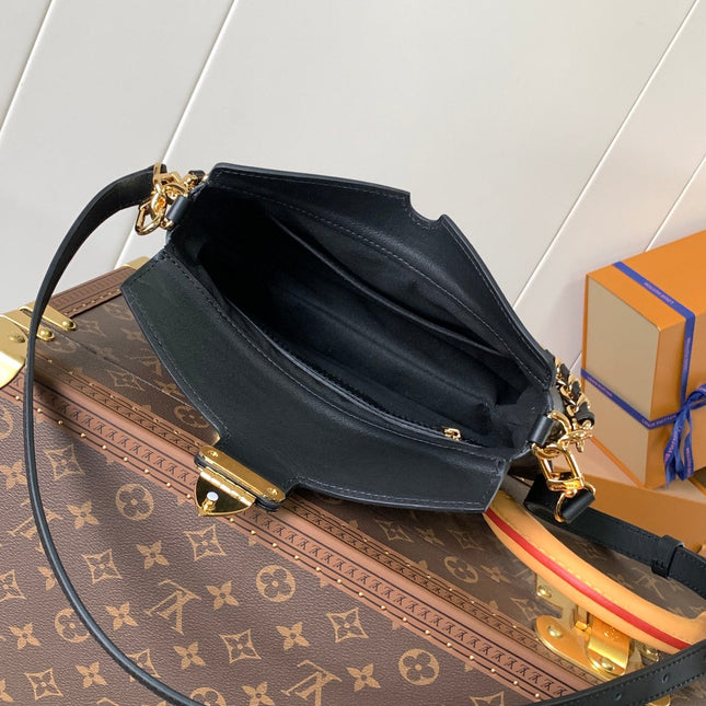 TWINNY BAG 29 IN BROWN MONOGRAM CANVAS AND CALFSKIN