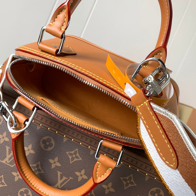 ALMA BB BAG 23 IN BRONZE BROWN GRAIN EPI COWHIDE