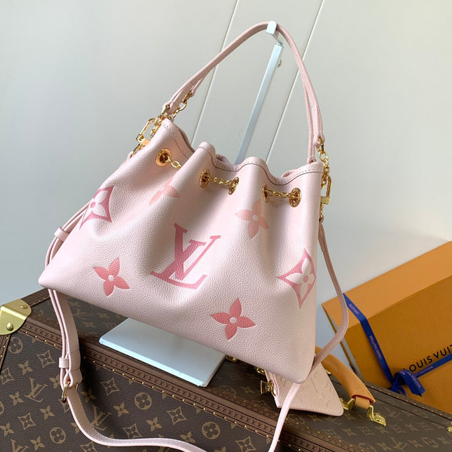 BUNDLE BAG 28 IN PINK MONOGRAM EMPREINTE COWHIDE