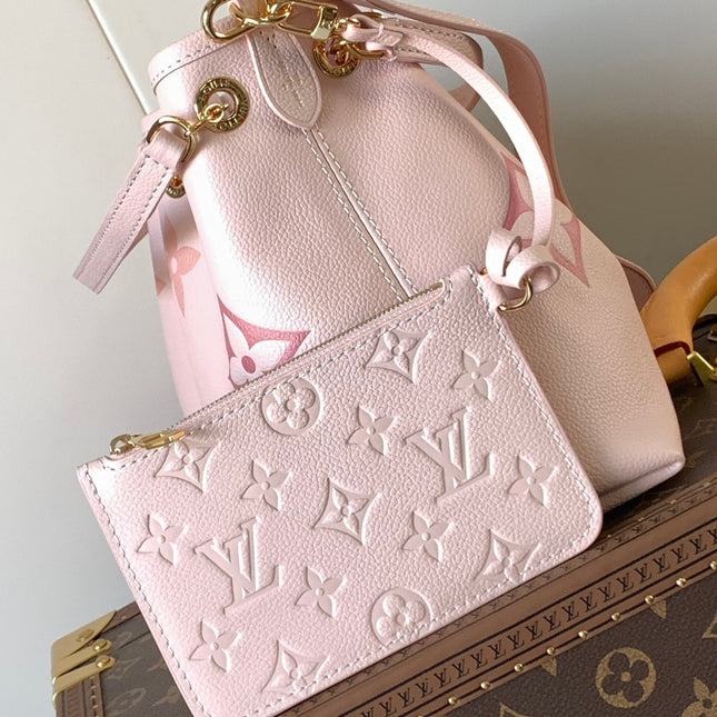 BUNDLE BAG 28 IN PINK MONOGRAM EMPREINTE COWHIDE