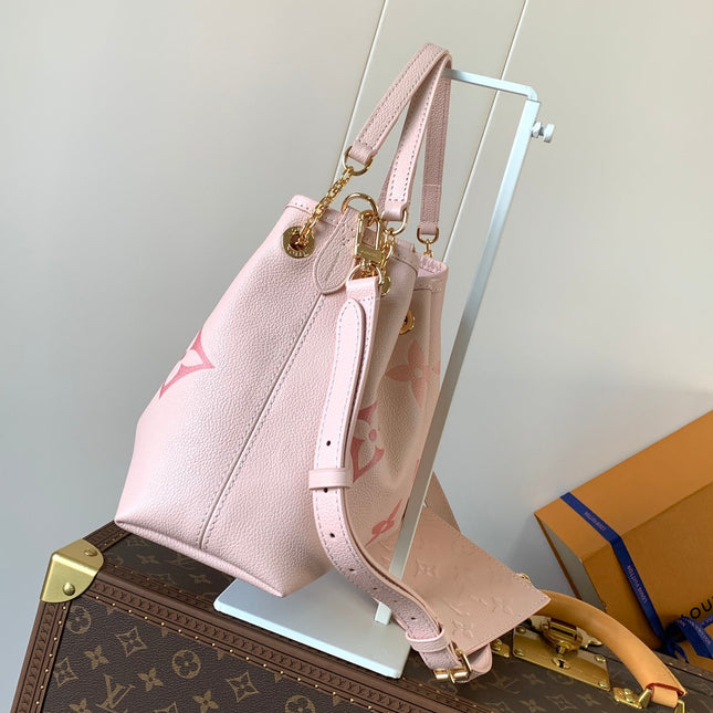 BUNDLE BAG 28 IN PINK MONOGRAM EMPREINTE COWHIDE