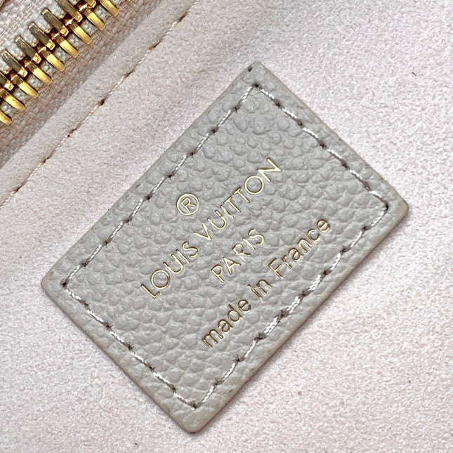 NEVERFULL MM TOTE BAG 32 IN WHITE MIX ORANGE CALFSKIN