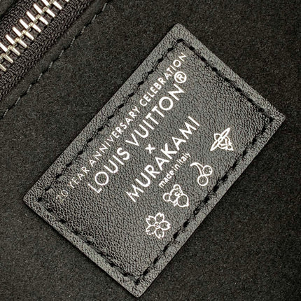 CARRYALL VIBE BAG 39 IN BLACK LAMBSKIN MONOGRAM PATTERN